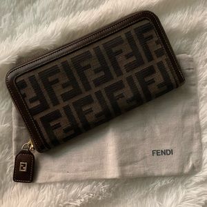 Fendi zucca tobacco wallet